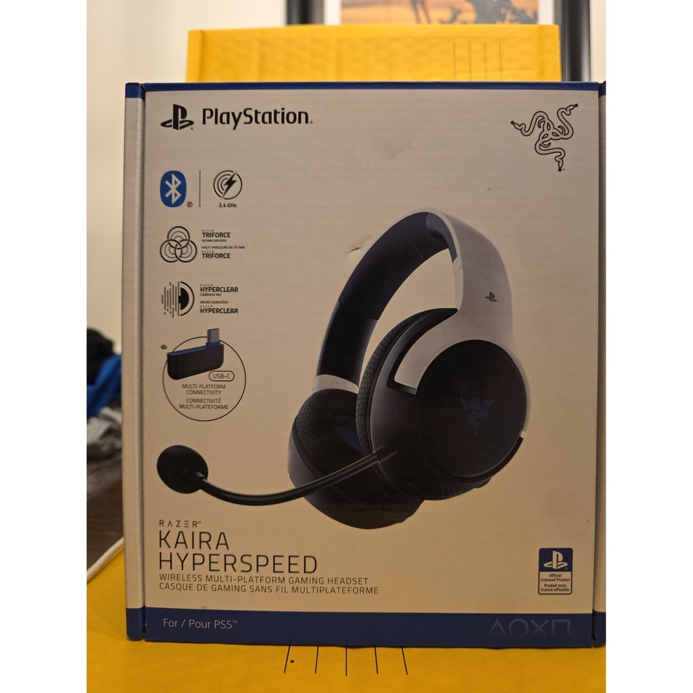 Razer Kaira HyperSpeed Wireless Over-Ear Gaming Headset for Sony PlayStation...